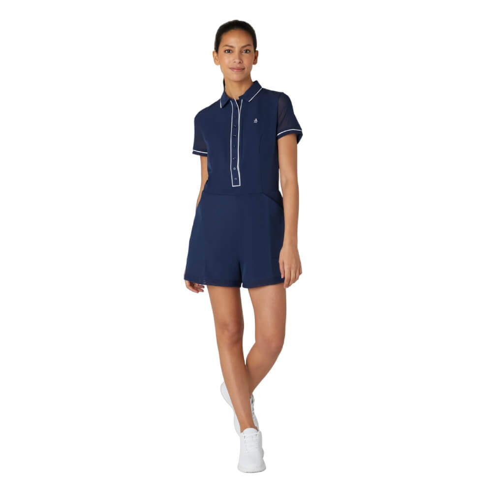 Original Penguin Veronica Golf Romper Dame Navy