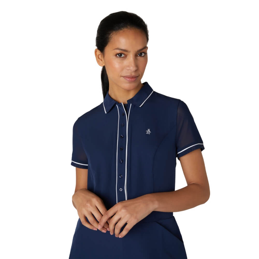 Original Penguin Veronica Golf Romper Dame Navy