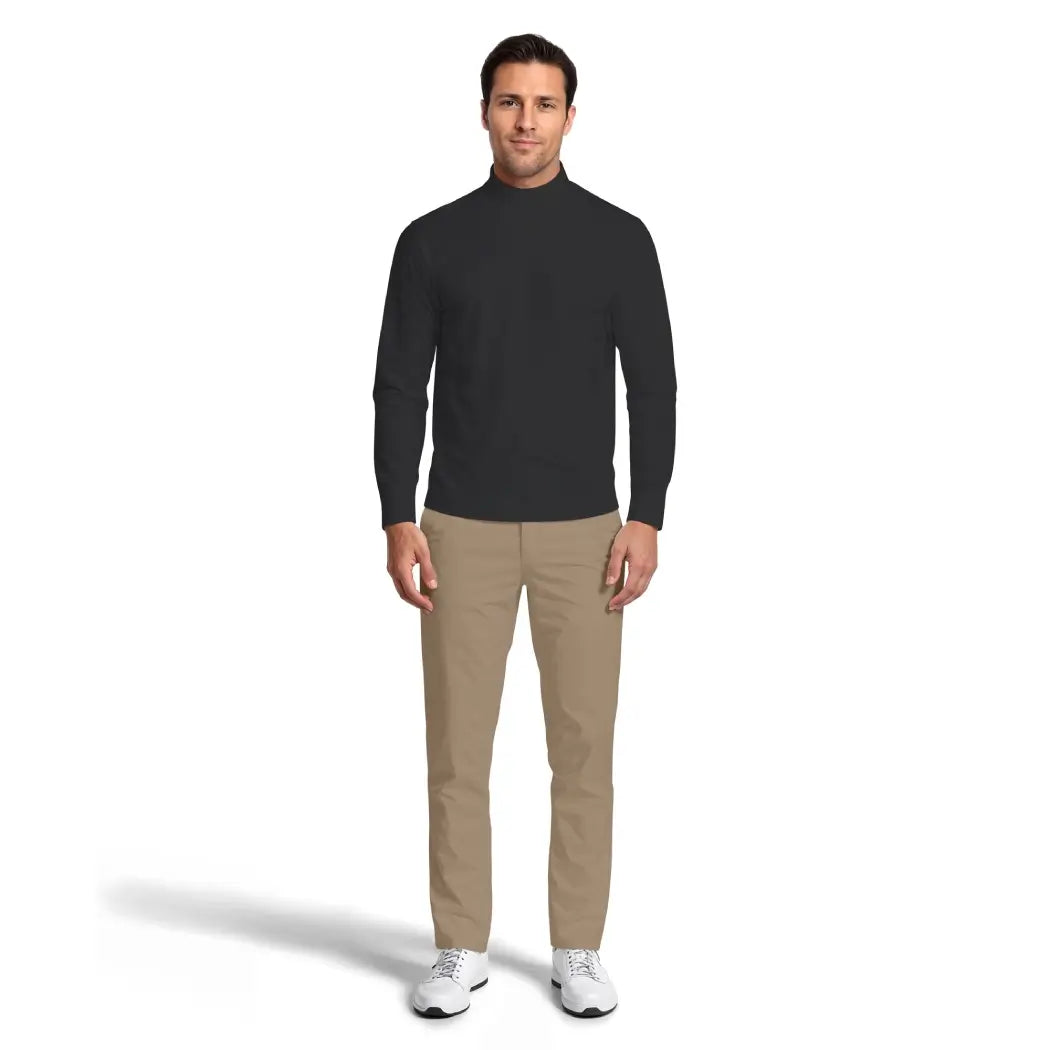 PGA Tour Mock Neck Genser Herre Sort