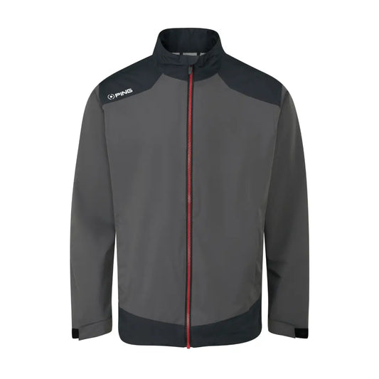 PING Aquadrive Regnjakke Herre Grå/Sort