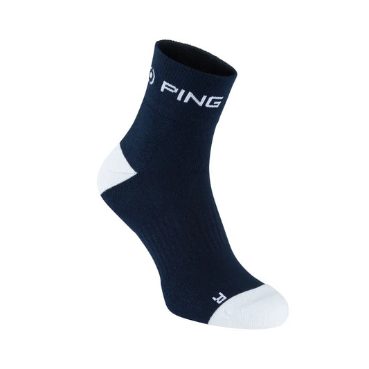 Ping Quarter Sokker Navy/White