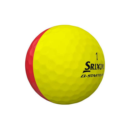 Srixon Q-Star Tour Divide Golfball Gul/Orange