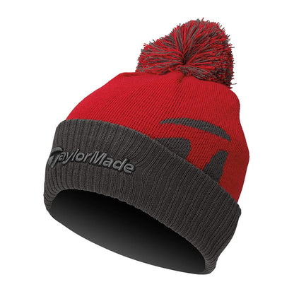 TaylorMade Bobble Beanie Lue Rød