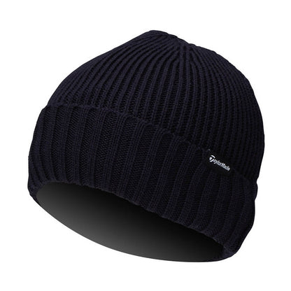 TaylorMade Ribbed Nit Beanie Lue Navy