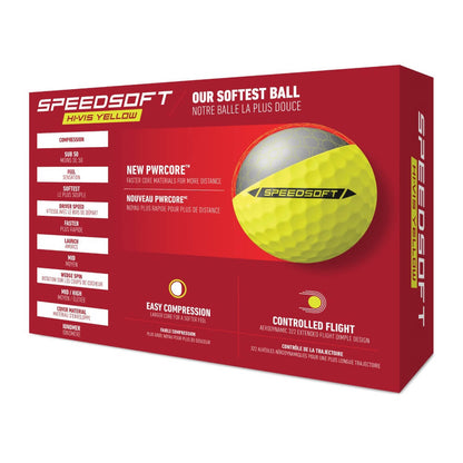 TaylorMade SpeedSoft Golfball Gul