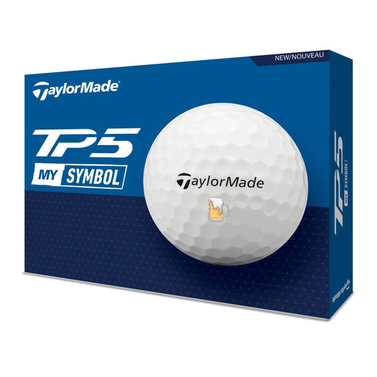 TaylorMade TP5 Beer Golfball Hvit