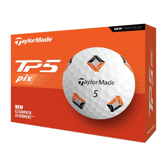 TaylorMade TP5 Pix Golfball Hvit