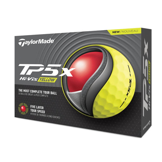 TaylorMade TP5x Golfball Gul