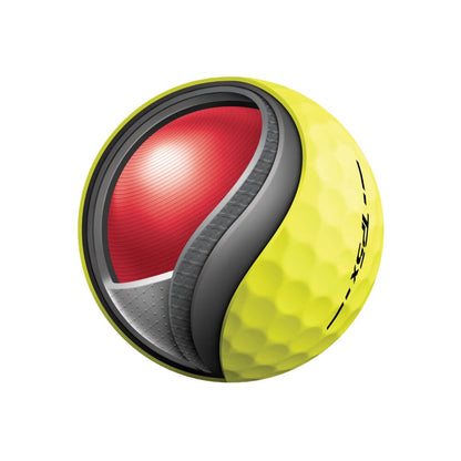 TaylorMade TP5x Golfball Gul