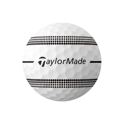 TaylorMade TP5x Stripe Golfball Hvit