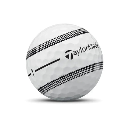 TaylorMade TP5x Stripe Golfball Hvit
