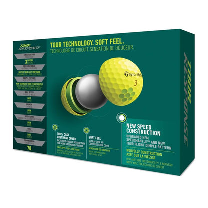 TaylorMade Tour Response Golfball Gul