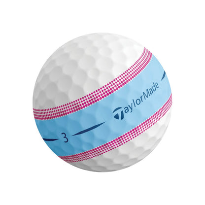 TaylorMade Tour Response Stripe Golfball Blå/Rosa