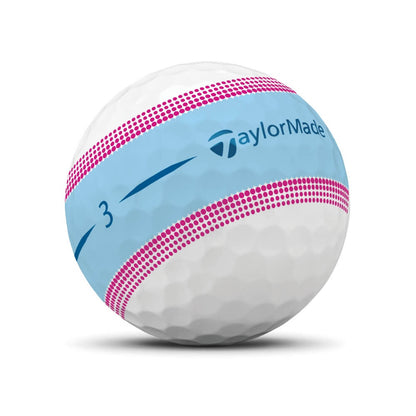 TaylorMade Tour Response Stripe Golfball Blå/Rosa