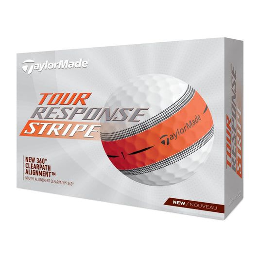 TaylorMade Tour Response Stripe Golfball Orange