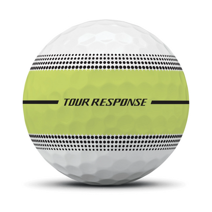 TaylorMade Tour Response Stripe Golfball Hvit/Gul