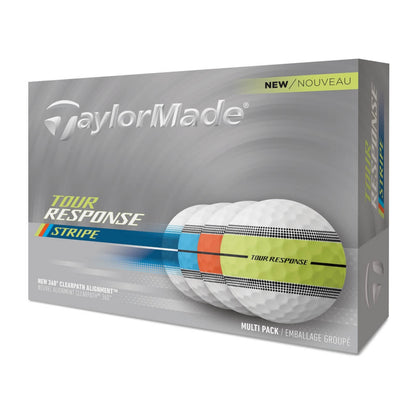 TayorMade Tour Response Stripe Golfball Multi