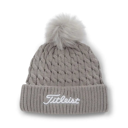 Titleist Cable Knit Pom Grå/Hvit
