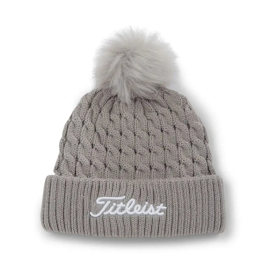 Titleist Cable Knit Pom Grå/Hvit