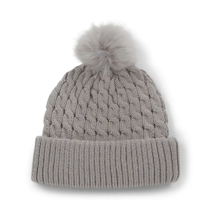 Titleist Cable Knit Pom Grå/Hvit