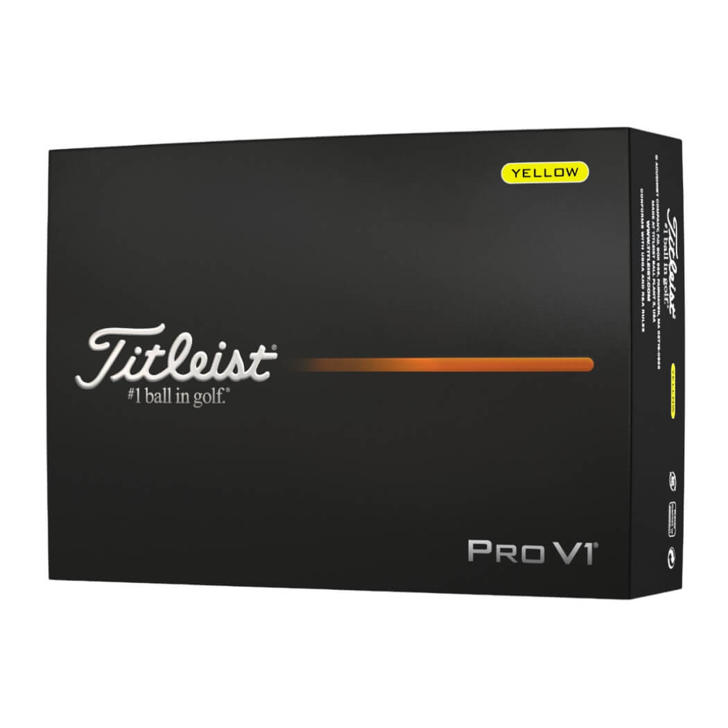 Titleist Pro V1 Golfball Gul