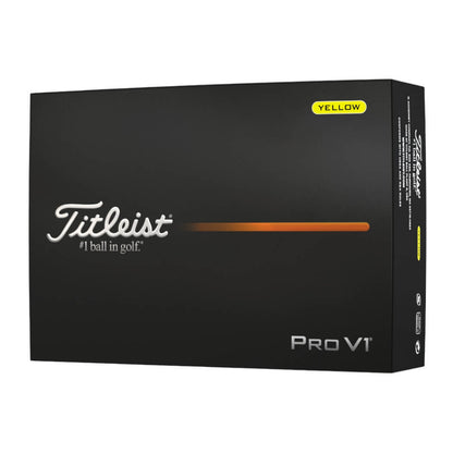 Titleist Pro V1 Golfball Gul