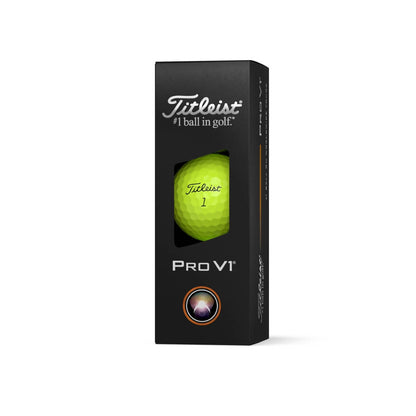 Titleist Pro V1 Golfball Gul