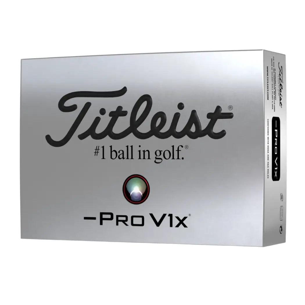 Titleist Pro V1x Left Dash Golfball Hvit