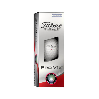 Titleist Pro V1x Performance Alignment Golfball Blå