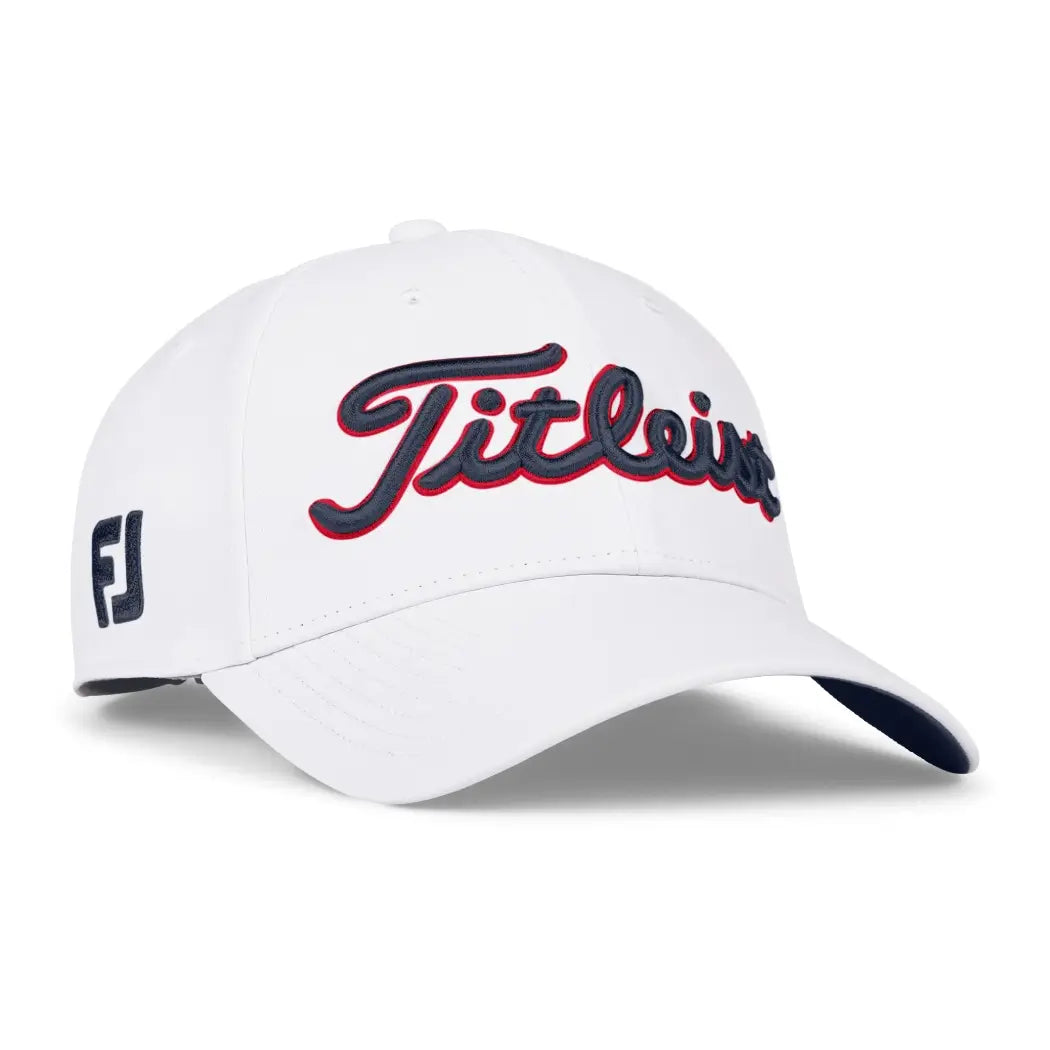 Titleist Tour Performance Caps Hvit/Navy/Rød