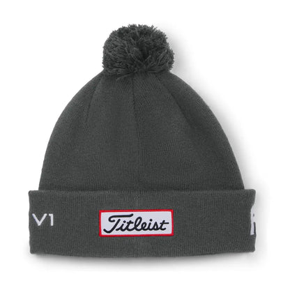 Titleist Tour Pom Beanie Grå/Hvit