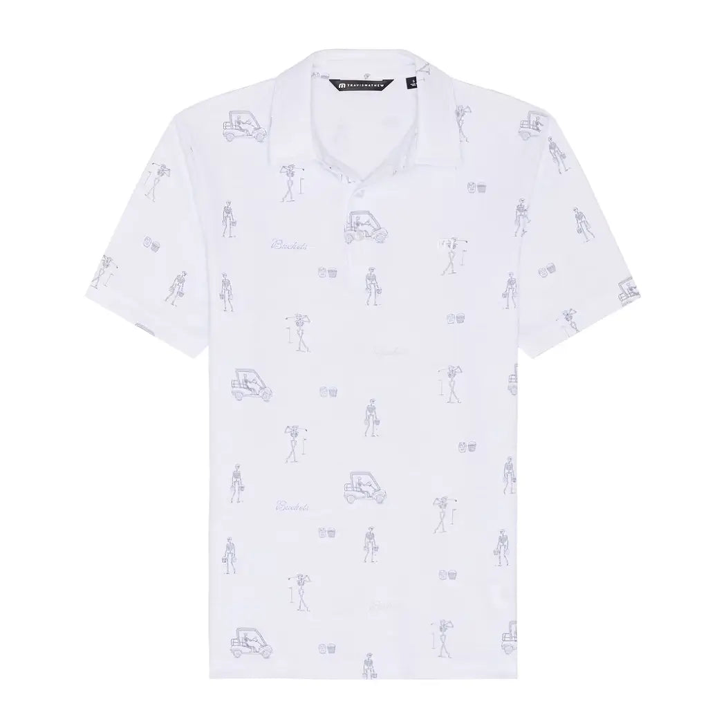 Travis Mathew Lost City Pique Herre Hvit