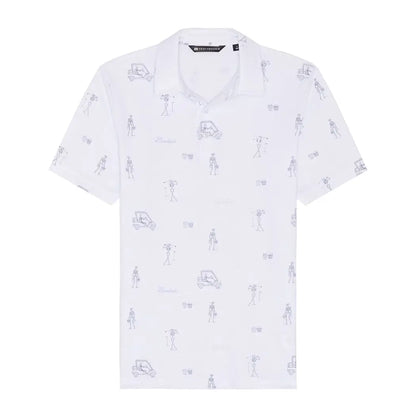 Travis Mathew Lost City Pique Herre Hvit