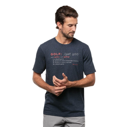 Travis Mathew Trail Magic T-Skjorte Herre Navy