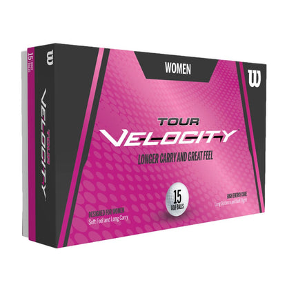 Wilson Tour Velocity Dame 15-Pack Golfball Hvit