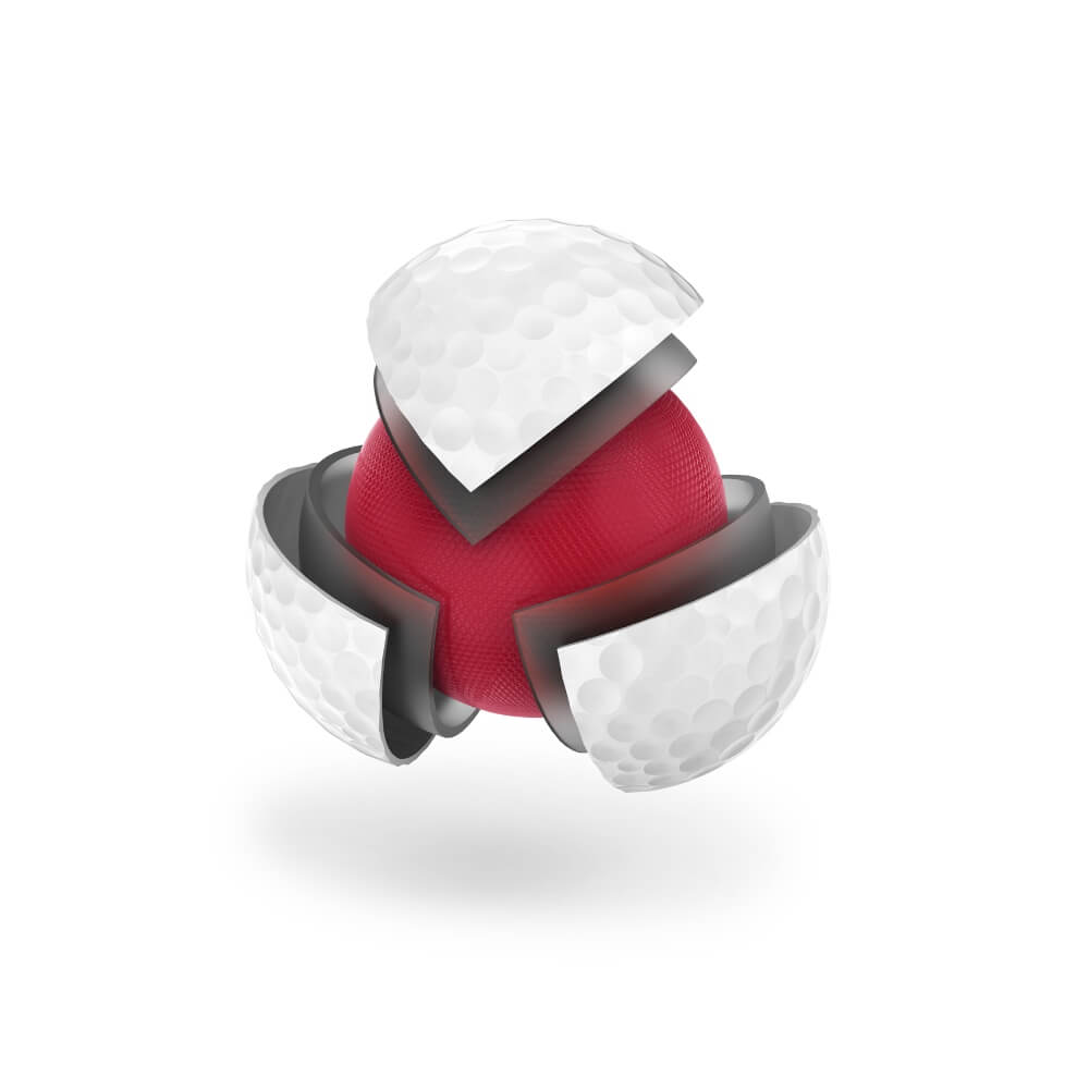 Wilson Triad Golfball Hvit