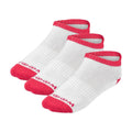 Zoom Ankelsokker Dame Hvit/Rosa 3 Pack