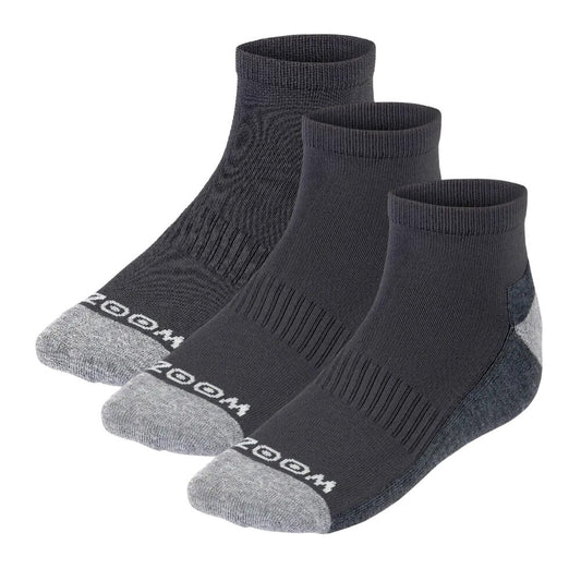 Zoom Ankelsokker Herre Sort 3 Pack