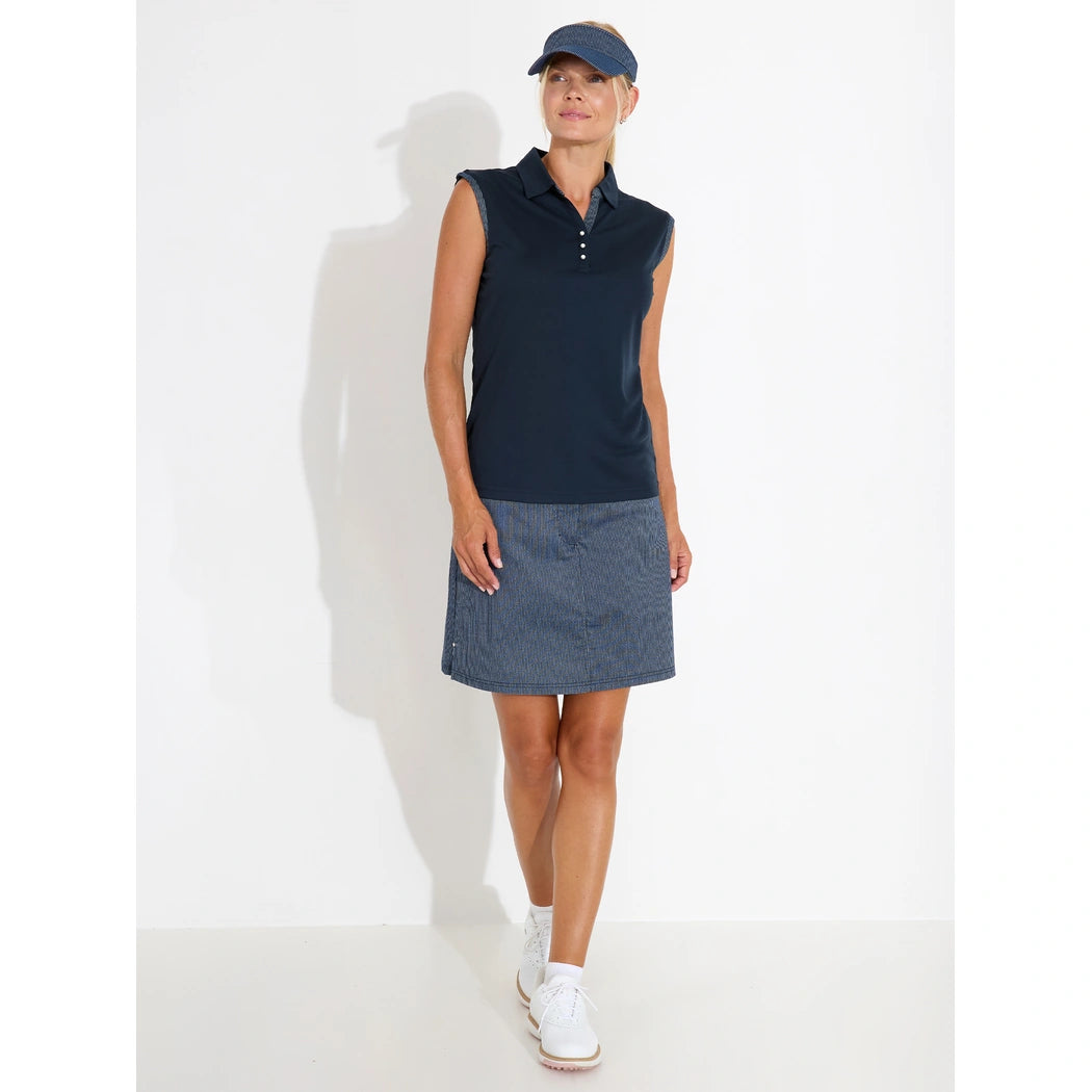 Abacus Bovey Sleeveless Pique Dame Navy