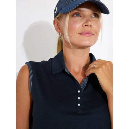 Abacus Bovey Sleeveless Pique Dame Navy