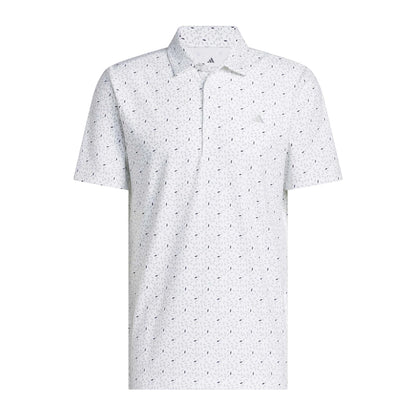 Adidas Ultimate365+ Soft Print Pique Herre Hvit
