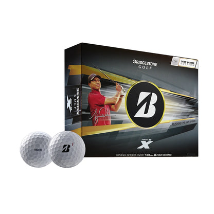 Bridgestone Tour B X Tiger Golfball Hvit