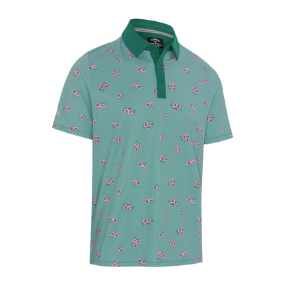 Callaway Azalea Gingham Print Pique Herre Grønn