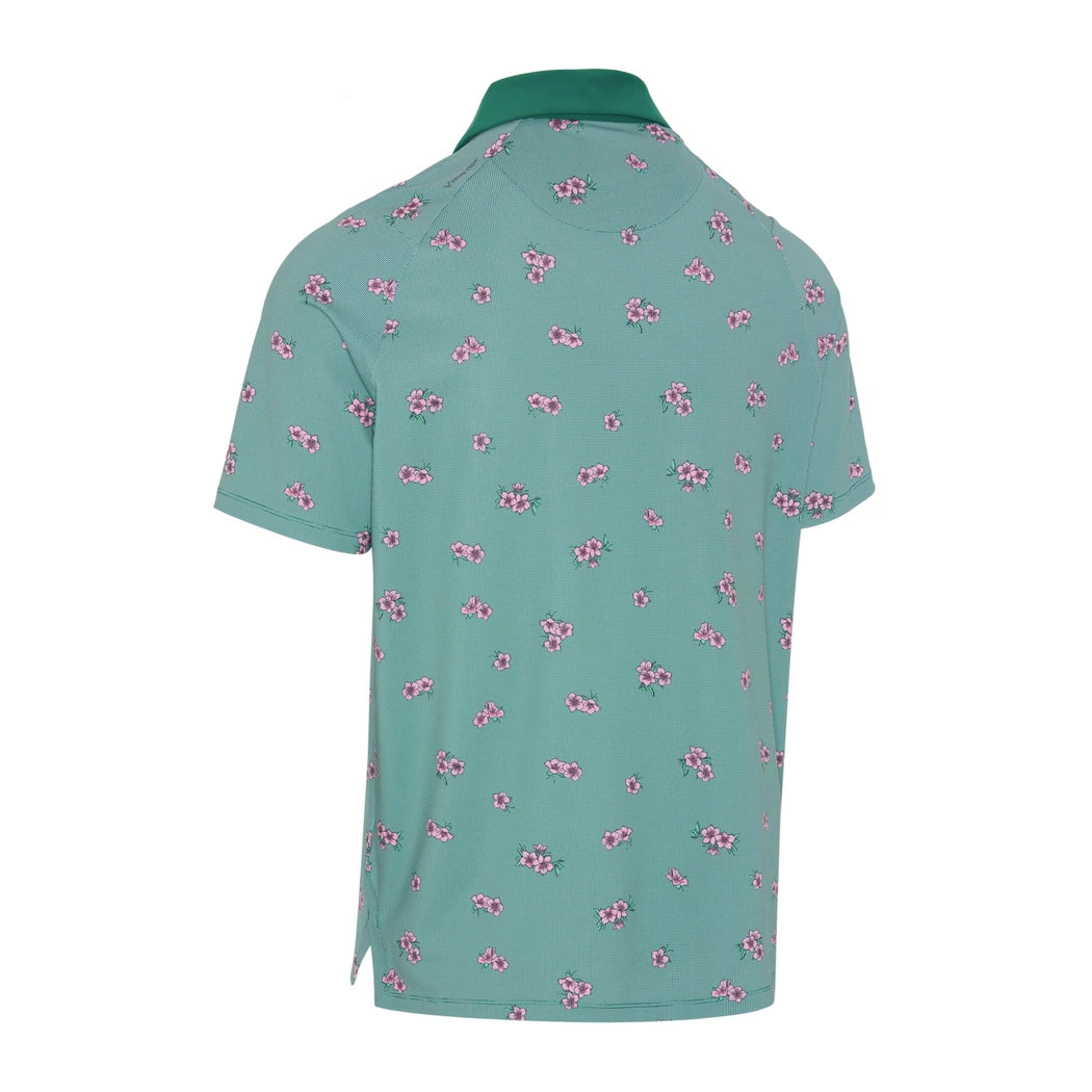 Callaway Azalea Gingham Print Pique Herre Grønn