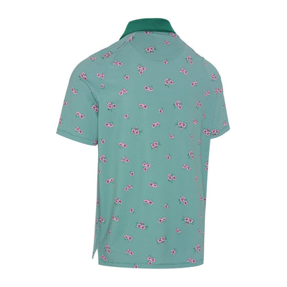 Callaway Azalea Gingham Print Pique Herre Grønn