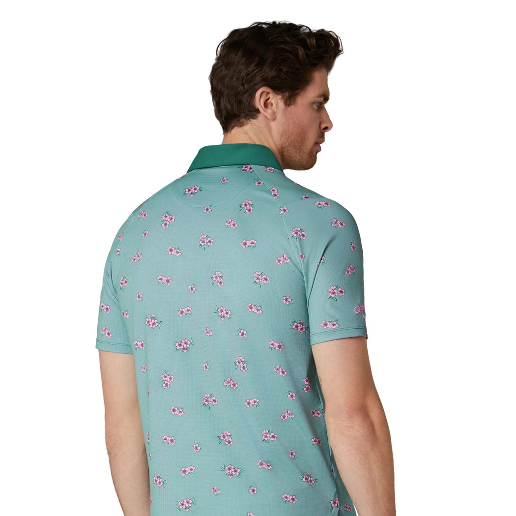 Callaway Azalea Gingham Print Pique Herre Grønn