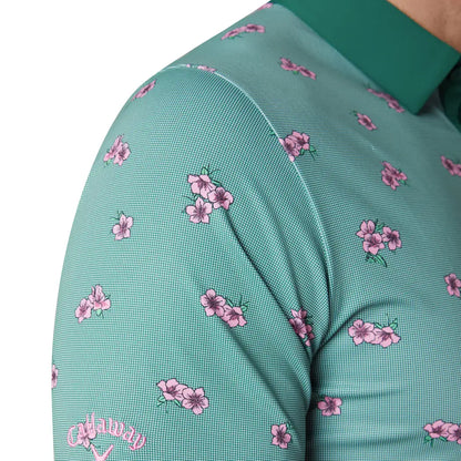 Callaway Azalea Gingham Print Pique Herre Grønn