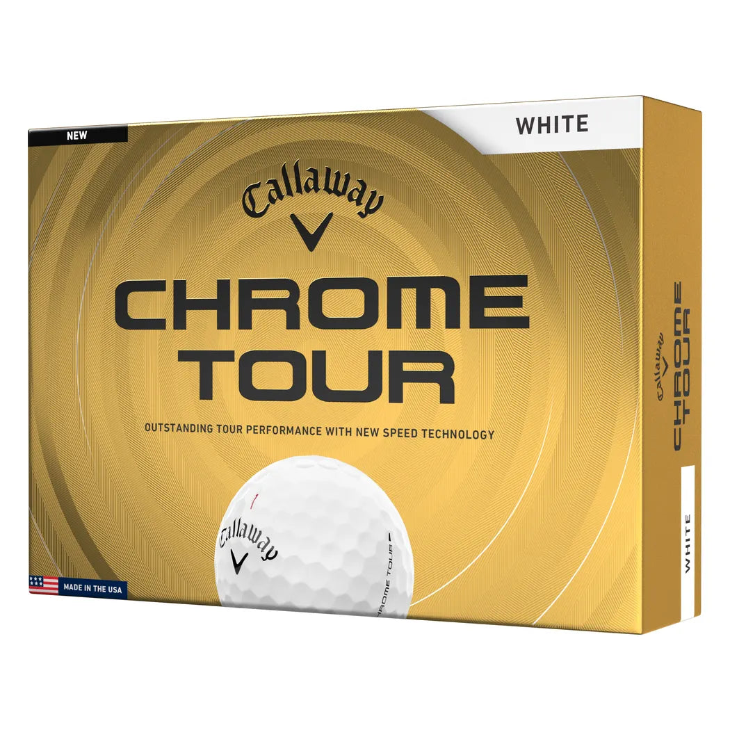 Callaway Chrome Tour Golfball Hvit