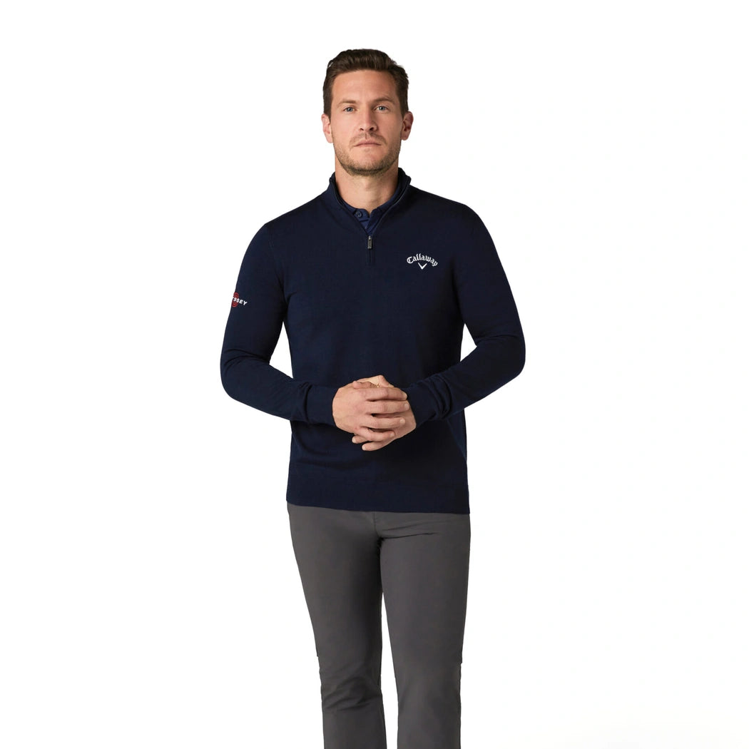 Callaway Blended Merino Genser Herre Navy