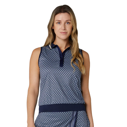 Callaway Scarf Sleeveless Pique Dame Navy